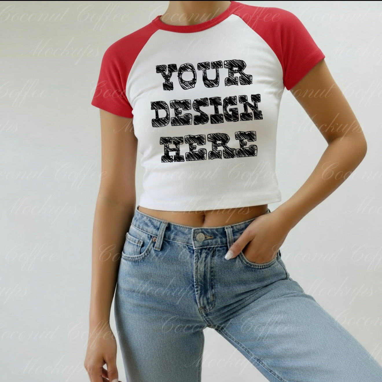 Custom Bella baby raglan tee