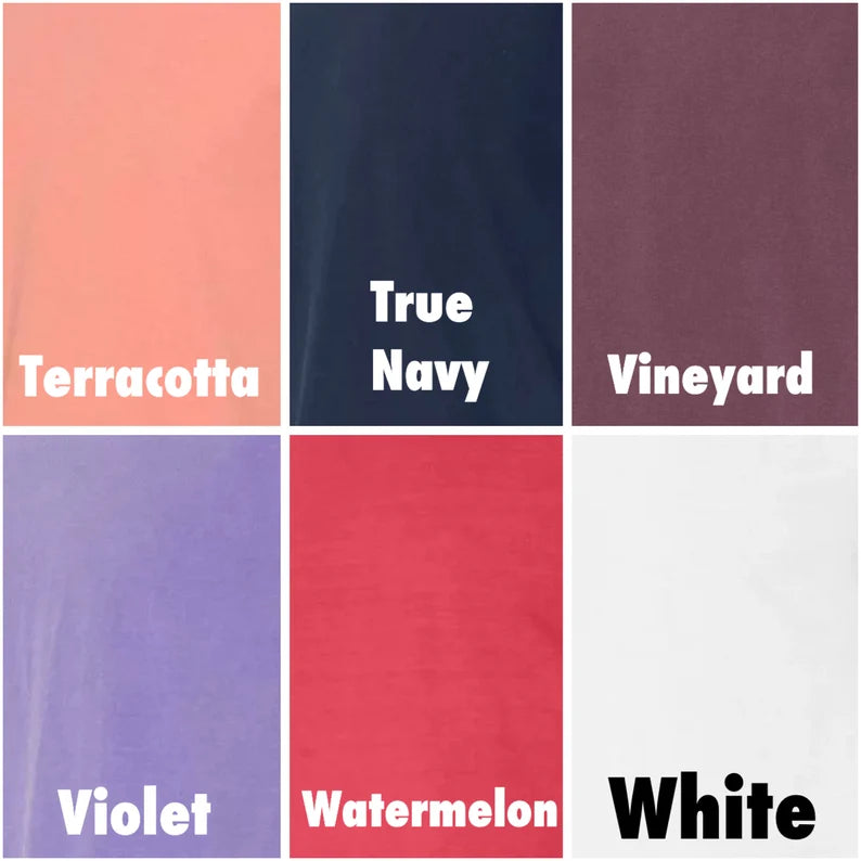 Custom comfort color tshirt