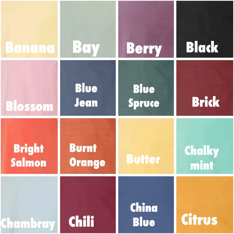Custom comfort color tshirt